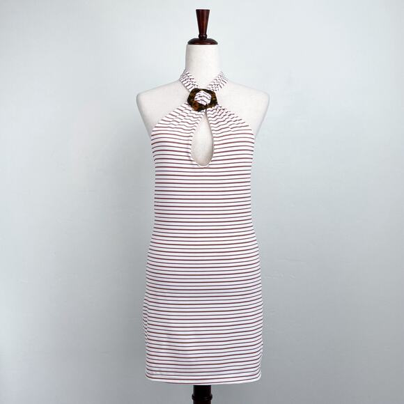 Tularosa Tasya Halter Backless Swim Cover-Up Mini Dress NWT - Picture 2 of 10